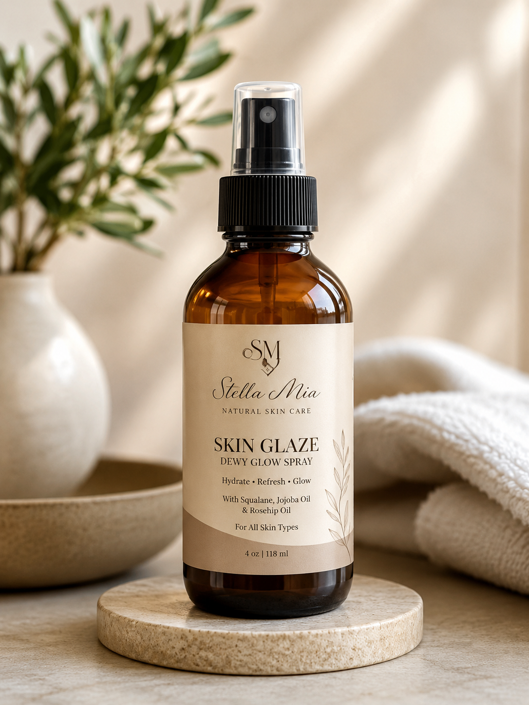 Stella Mia Skin Glaze Setting Spray -2oz.
